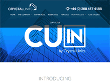 Tablet Screenshot of crystalunits.com